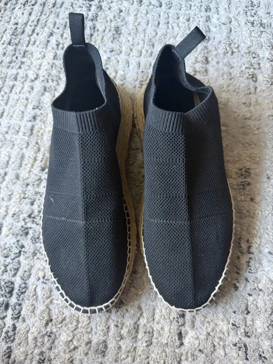 Alexander Wang Black Knit Slip-On Espadrilles - Picture 4 of 10